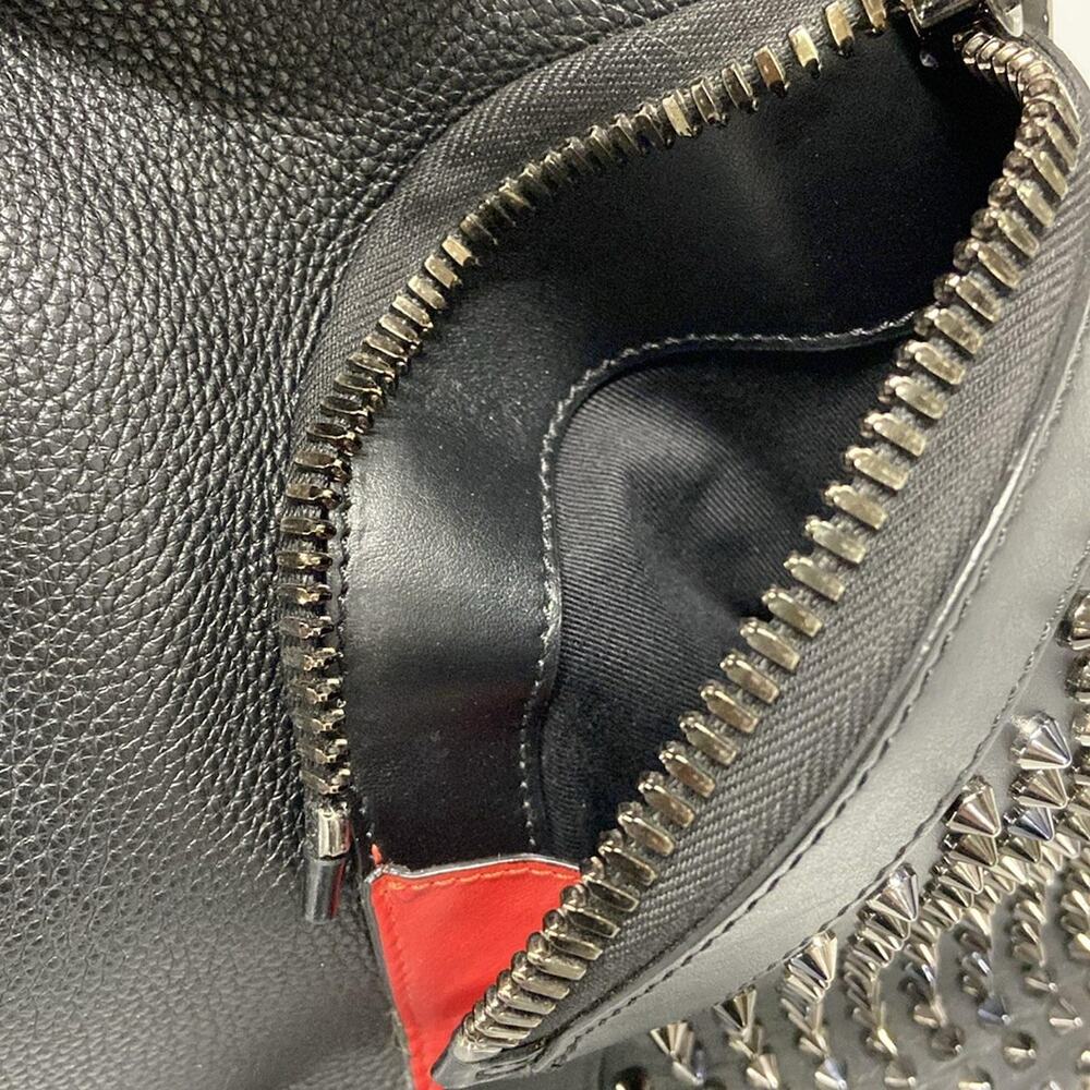 Christian Louboutin Explorer Funk Backpack Backpack Black Red Leather Rubber - Picture 15 of 15